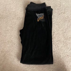 BCBG vintage velvet joggers flared